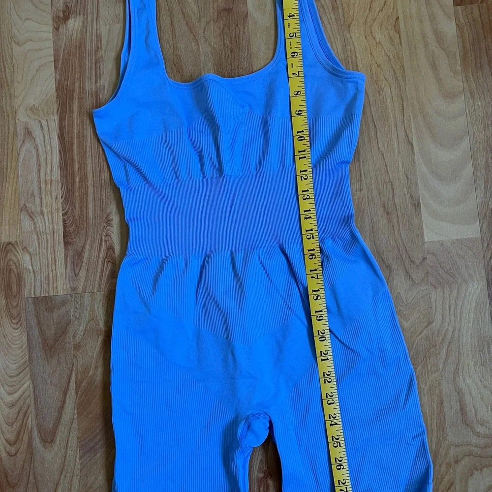 WeWoreWhat Periwinkle Blue Ribbed Onesie sz Small - Picture 4 of 8